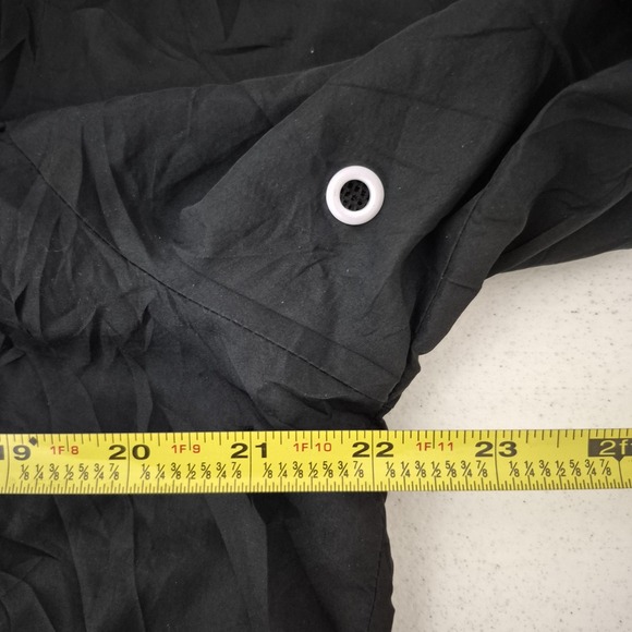 Mossimo Supply Co Jacket Mens Large Black Hooded Windbreaker Lightweight‎ Zip - Picture 6 of 9